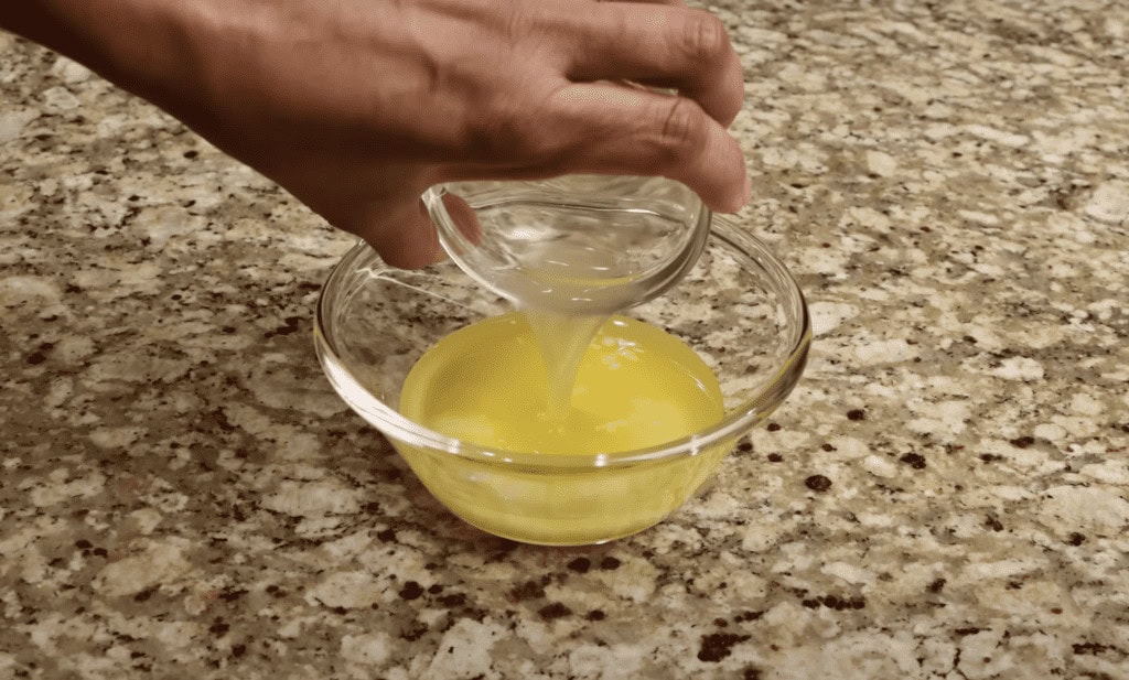 Making the butter sauce